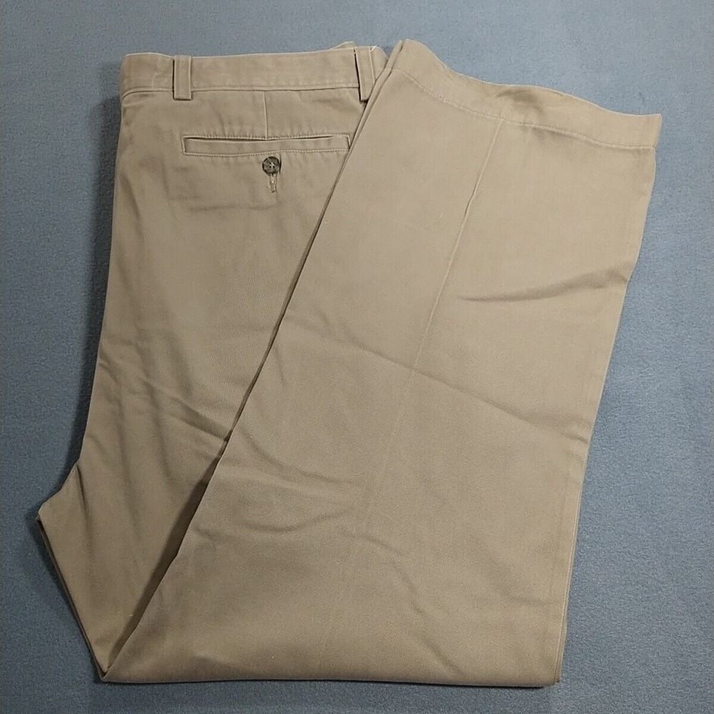Cutter & Buck Khaki Pants Men W38 L30 Tan Classic Trousers Business Cotton Twill